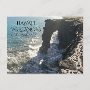 Holei Sea Arch Hawai Vulkaners nationalpark Vykort