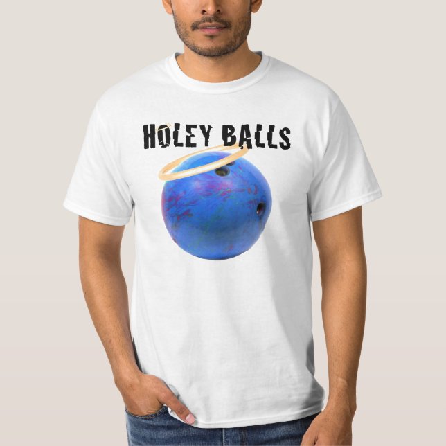 Holey bollar som bowlar laget t shirt (Framsida)