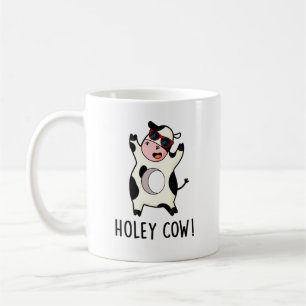 Holey Cow Funny Animal Pun Kaffemugg