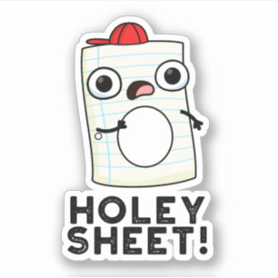 Holey Lakan Funny Papper Pun Klistermärken