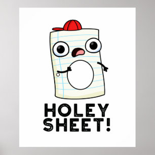 Holey Lakan Funny Papper Pun Poster
