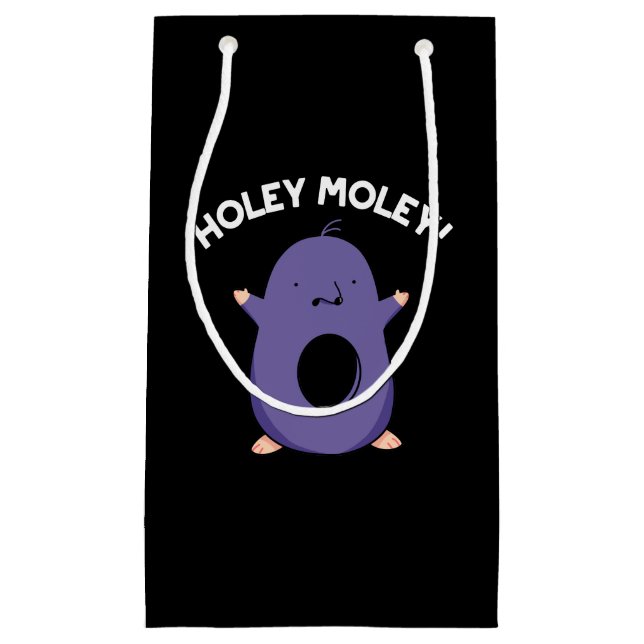 Holey Moley Funny Mole Pun Mörk BG (Framsidan)