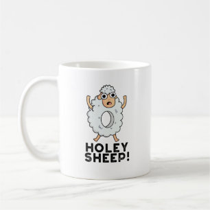 Holey Sheep Funny Animal Pun Kaffemugg