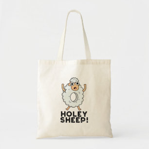 Holey Sheep Funny Animal Pun Tygkasse