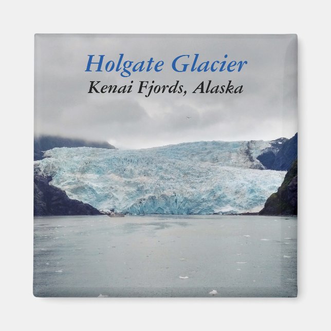 Holgate Glacier Kenai Fjords Alaska fotomagnet Magnet (Framsidan)