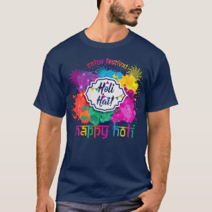 Holi Colorful Paint & Fireworks T Shirt