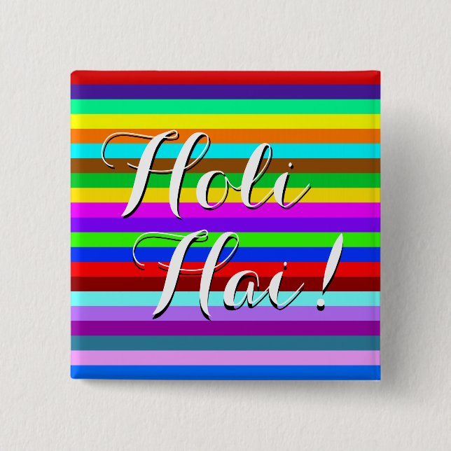 HOLI färgad Rand mönster + era idéer Knapp (Framsida)