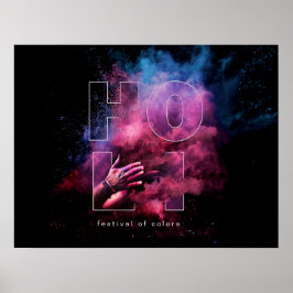 Holi-festival för Färg Design Poster