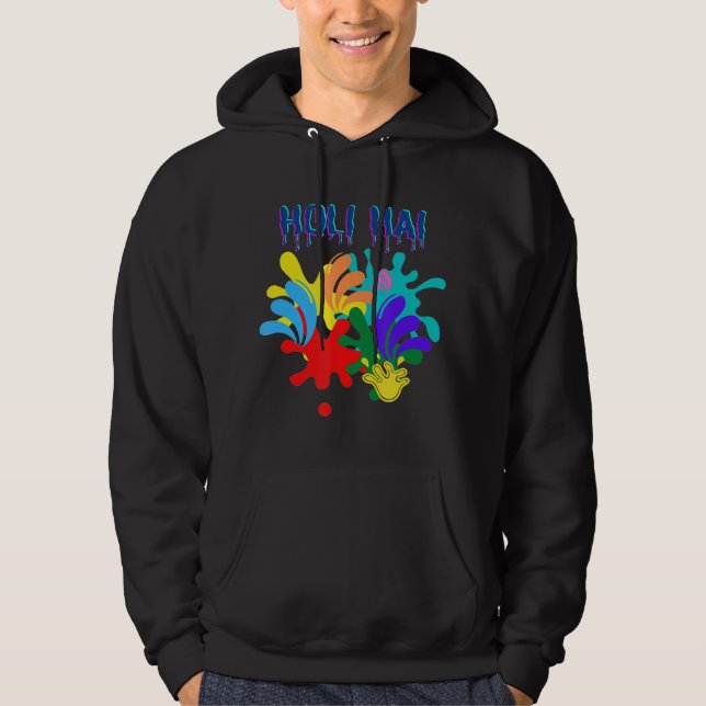 Holi Festival Kvinnor och barn Hoodie (Framsida)