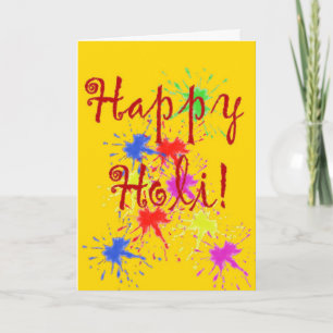 Holi-festival med färg-kort helgkort