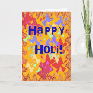 Holi-festival med färg-kort helgkort