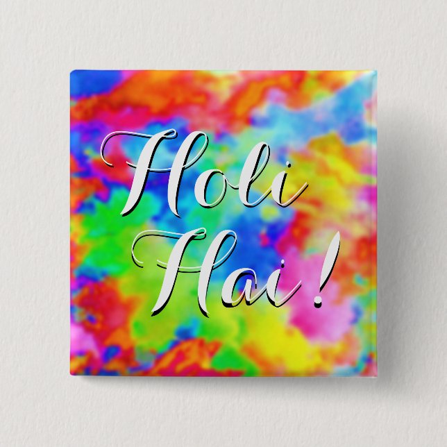 HOLI-festivalen i Färg + era idéer Knapp (Framsida)