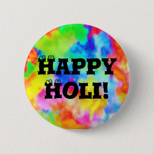 HOLI-festivalen i Färger + era idéer Knapp