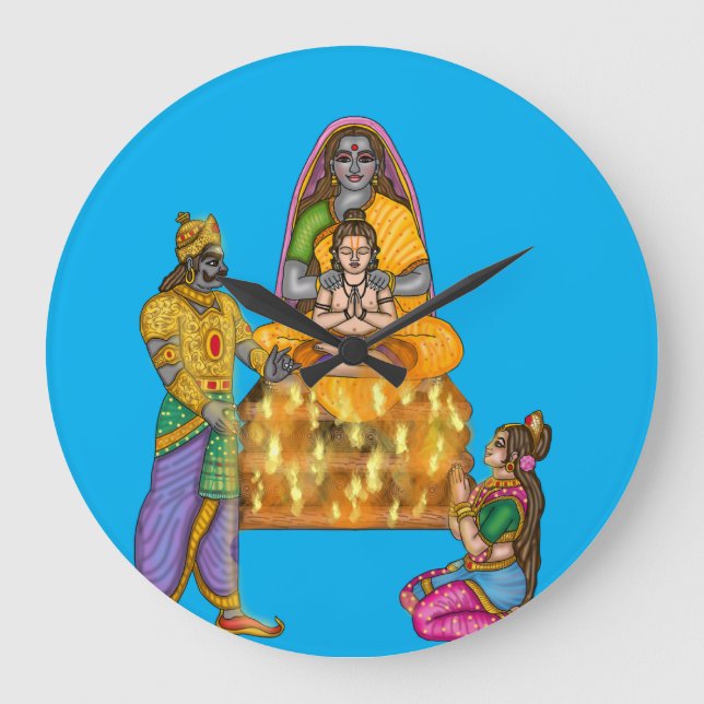 Holi-festivalens väggklocka (Framsida)