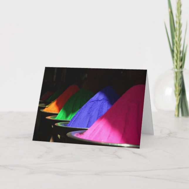 Holi Hai Colorful Powders Kort (Framsida)