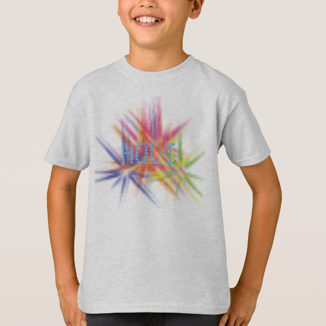 Holi Hai-färgad stänk modern T Shirt (Framsida)