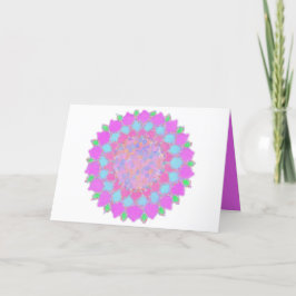 Holi stänk blommigt rangoli helgkort