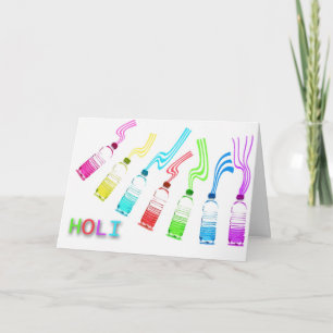 Holi Vår-festival för Färg Vattenflaskor Kort
