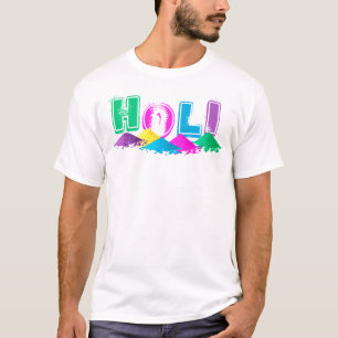Holi with Piles of Colorful Powders T Shirt