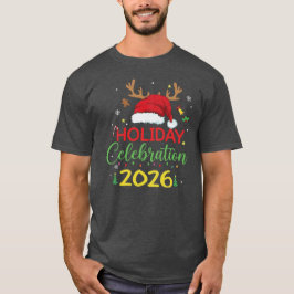 Holiday 2026 Festive Reindeer Santa Magic T Shirt