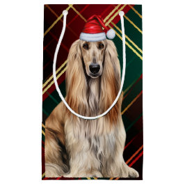 Holiday Afghan Hound Dog Holiday Plaid Christmas
