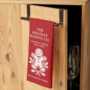 Holiday Baking Co Familje Jul Kakor Kökshandduk