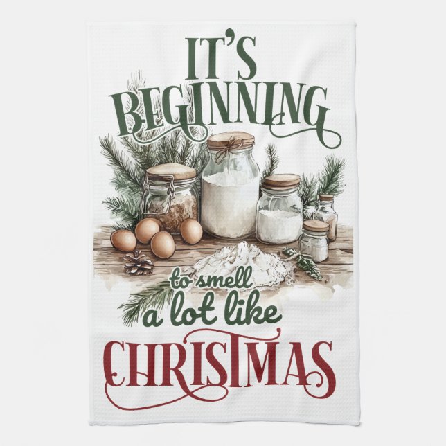 Holiday Baking Essentials Kökshandduk (Vertikal)