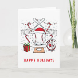 Holiday Baseball Christmas Cards Helgkort