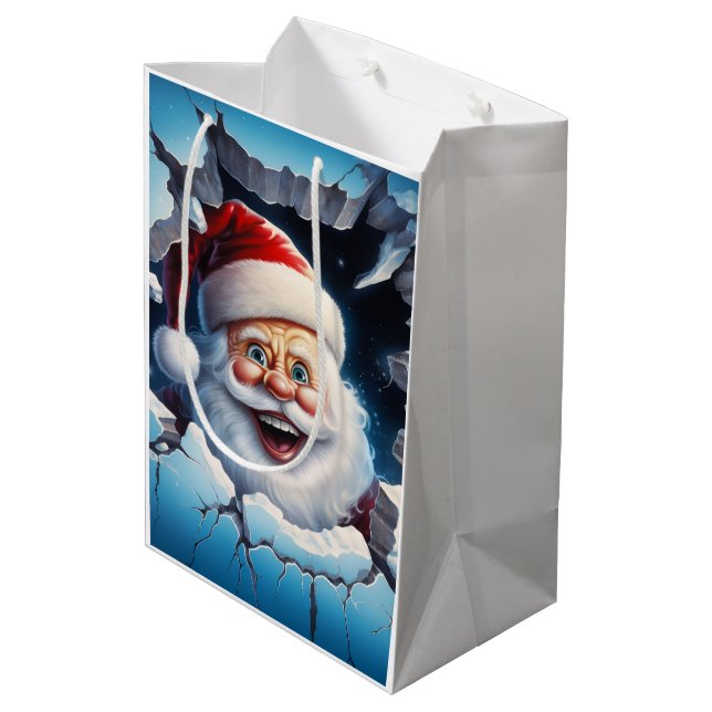 Holiday Blessings Santa Christmas Gift Bags (Baksidan Vinklad)