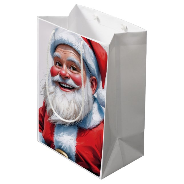 Holiday Blessings Santa Christmas Gift Bags (Baksidan Vinklad)