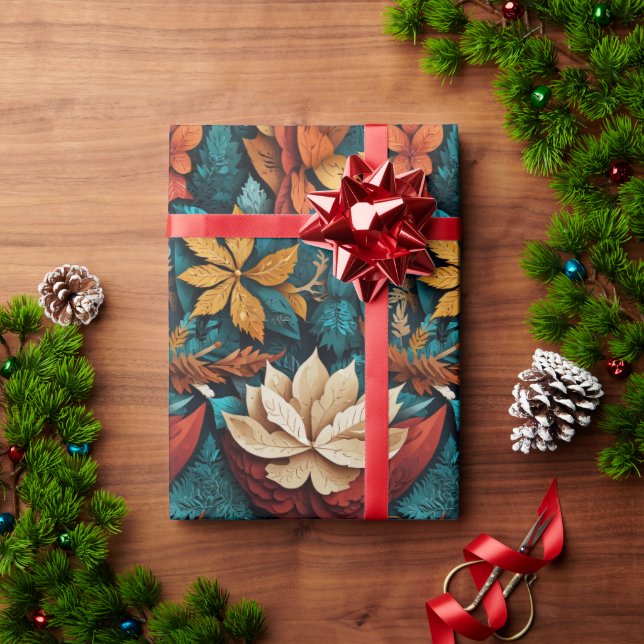 Holiday Botanical Elegance Presentpapper (Julgåva)