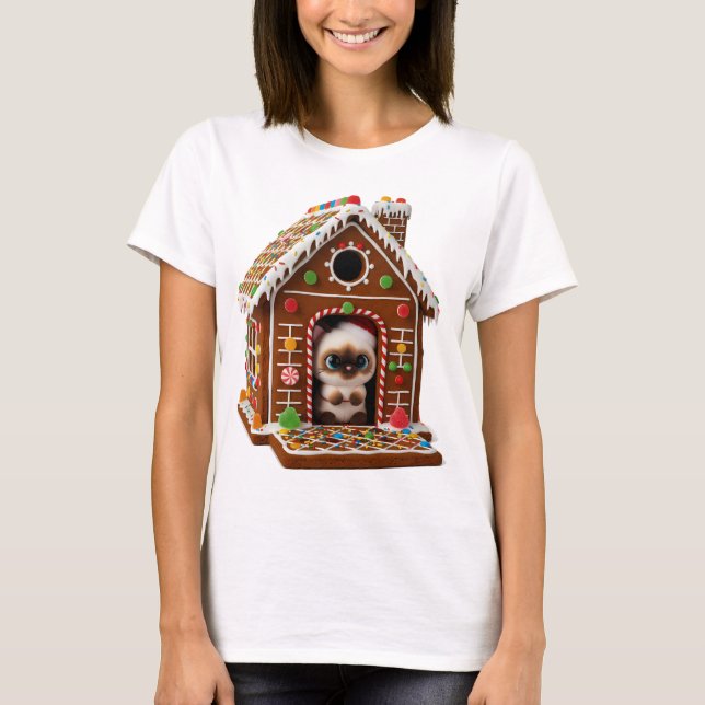 Holiday candy house t shirt (Framsida)