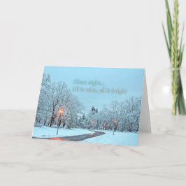 Holiday Card - Silent Night - with description Helgkort