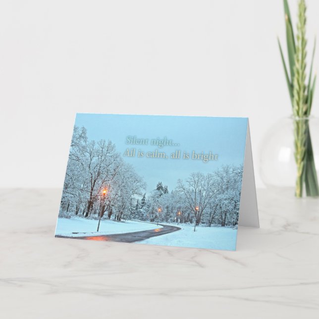 Holiday Card - Silent Night - with description Helgkort (Framsida)