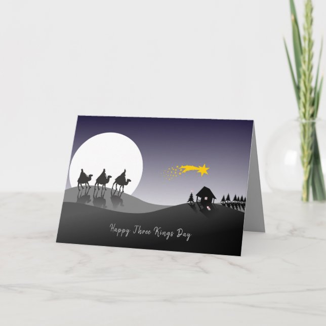 Holiday Card Three Wise Men Epiphany Helgkort (Framsida)