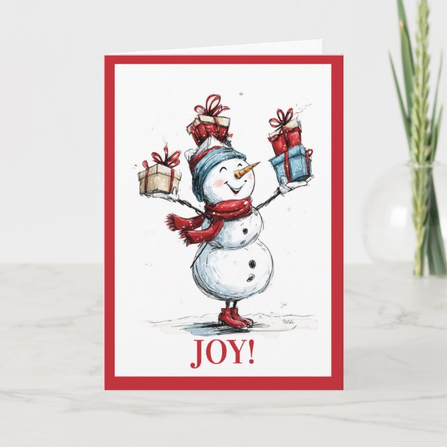Holiday Cheer  – Festive Greetings Holiday Card Helgkort (Framsida)