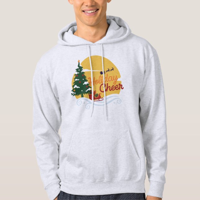 Holiday Cheer: Santa’s Sleigh Ride Hoodie (Framsida)