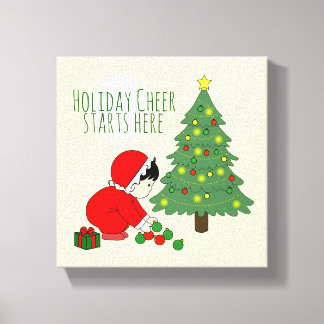 Holiday Cheer Starts Here - wall art Canvastryck