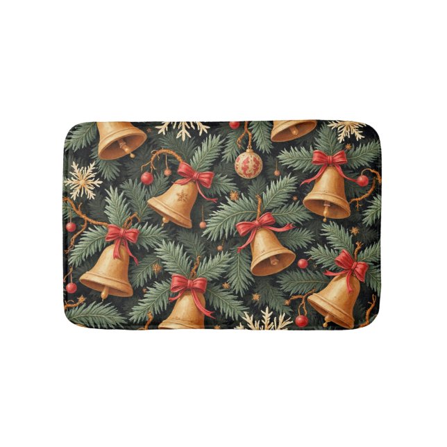 Holiday Christmas Bells Pattern, Badrumsmatta (Framsidan)