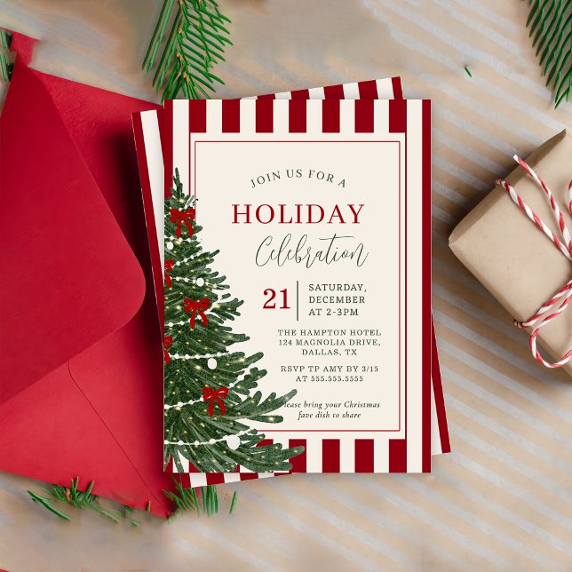 Holiday Christmas Party Invitation invitation Inbjudningar (Skapare uppladdad)