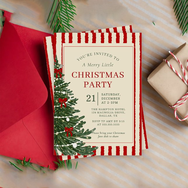 Holiday Christmas Party Invitation invitation Inbjudningar (Skapare uppladdad)