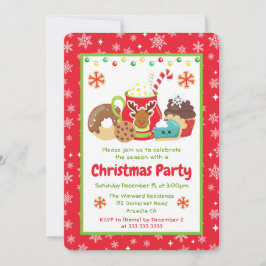 Holiday Cocoa & Cookies Chrismas Treats Inbjudningar