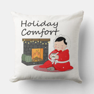 Holiday Comfort - Christmas themed Throw Pillow Kudde