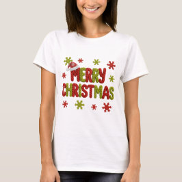 Holiday Elegant Soft Merry Christmas Party T Shirt