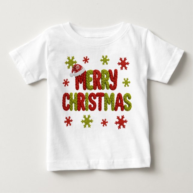Holiday Elegant Soft Merry Christmas Party T Shirt (Framsida)
