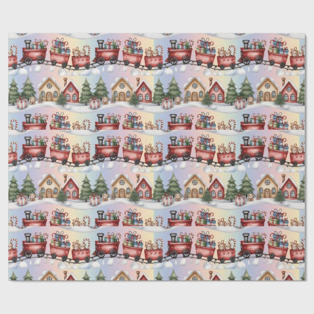 Holiday Express Presentpapper – Julby (Platt)