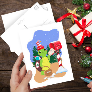 Holiday Express Snail Mail by Turtle Vykort