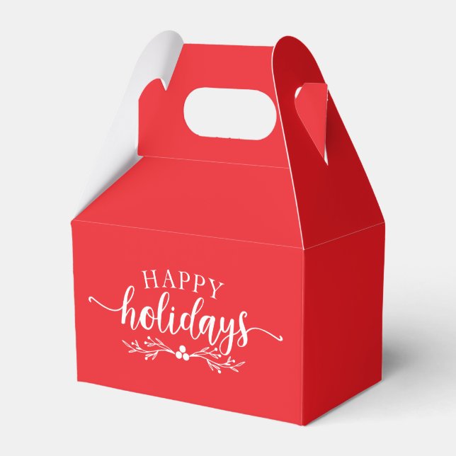 Holiday Favor Gift Box Presentaskar (Framsidan Sidan)