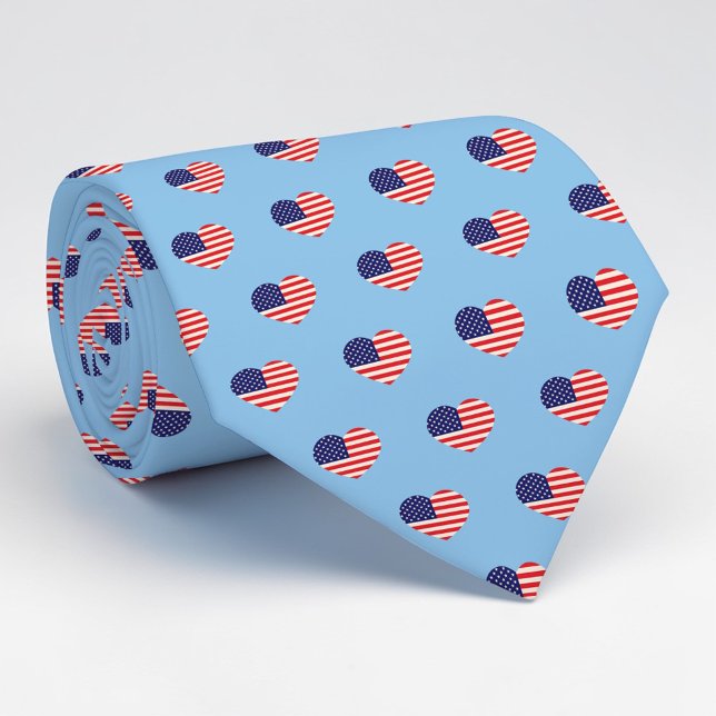 Holiday - Fjärde juli Amerikansk flagghalsduk Slips (Skapare uppladdad)