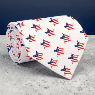 Holiday - Fjärde juli amerikansk flagghalsduk Slips